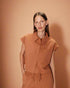 Grace & Mila - Blouse RISE - Terracotta - Boutique Adam & Eve marque canadienne, marque québécoise