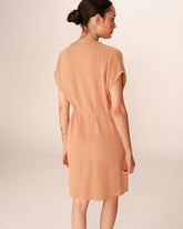 Grace & Mila - Dress ROZANA - Terracotta - Boutique Adam & Eve marque canadienne, marque québécoise