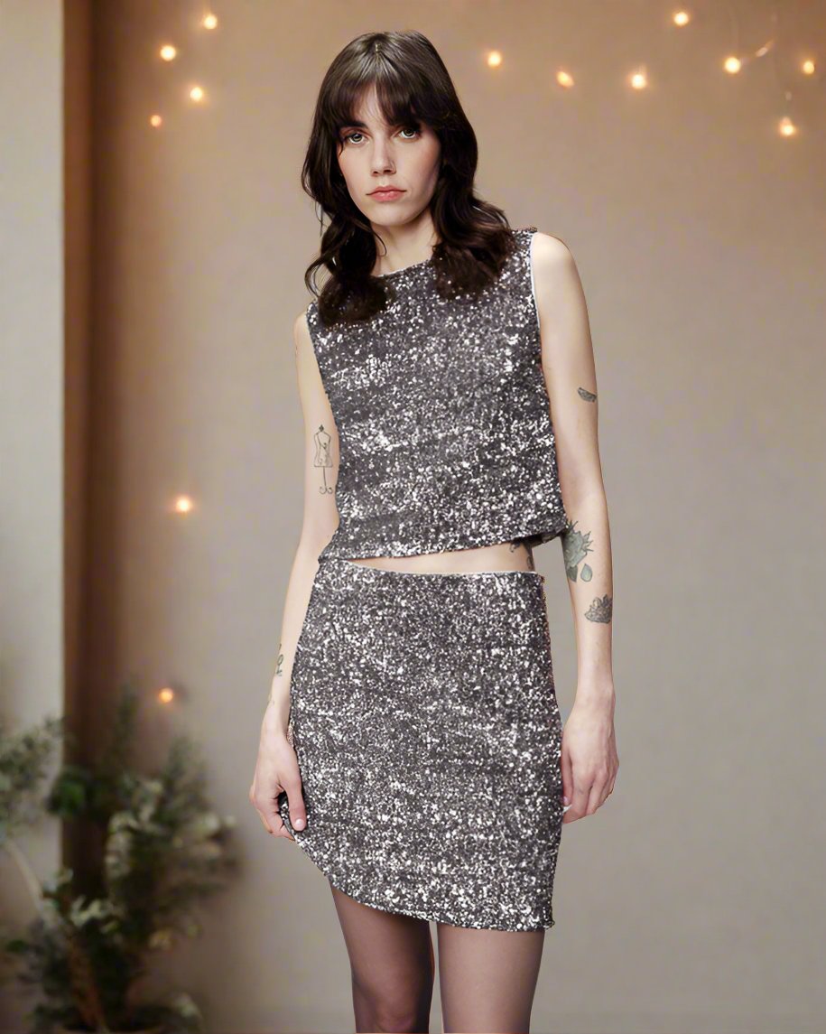 Grace & Mila Skirt OSBORNE-Silver