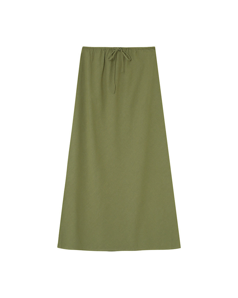 Grace &amp; Mila - Skirt ROUSSE - Khaki - Boutique Adam &amp; Eve marque canadienne, marque québécoise