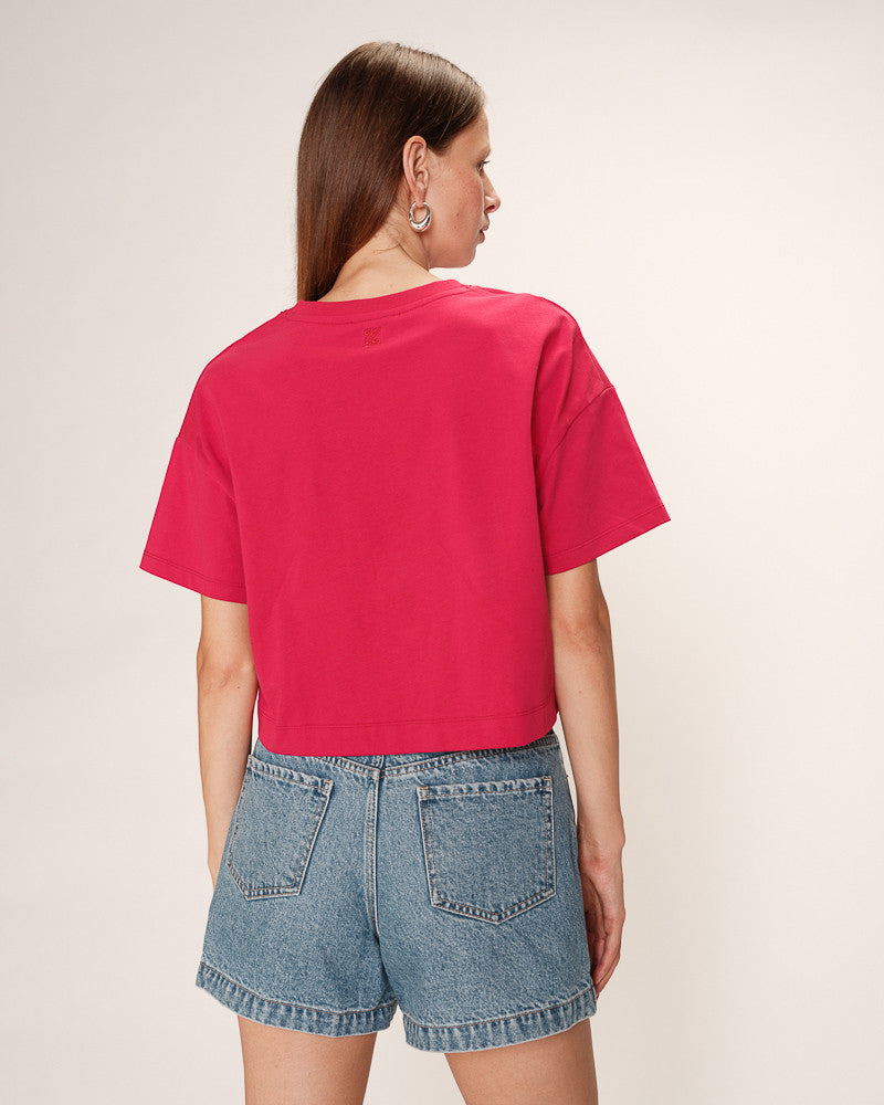 Grace &amp; Mila- T-shirt RODIN - Red - Boutique Adam &amp; Eve marque canadienne, marque québécoise
