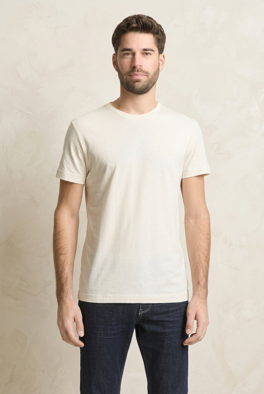 Tom Tailor Top 1050138 Fitted basic tee - Cream