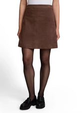 Tom Tailor 1053048 Mini suede skirt - Brown