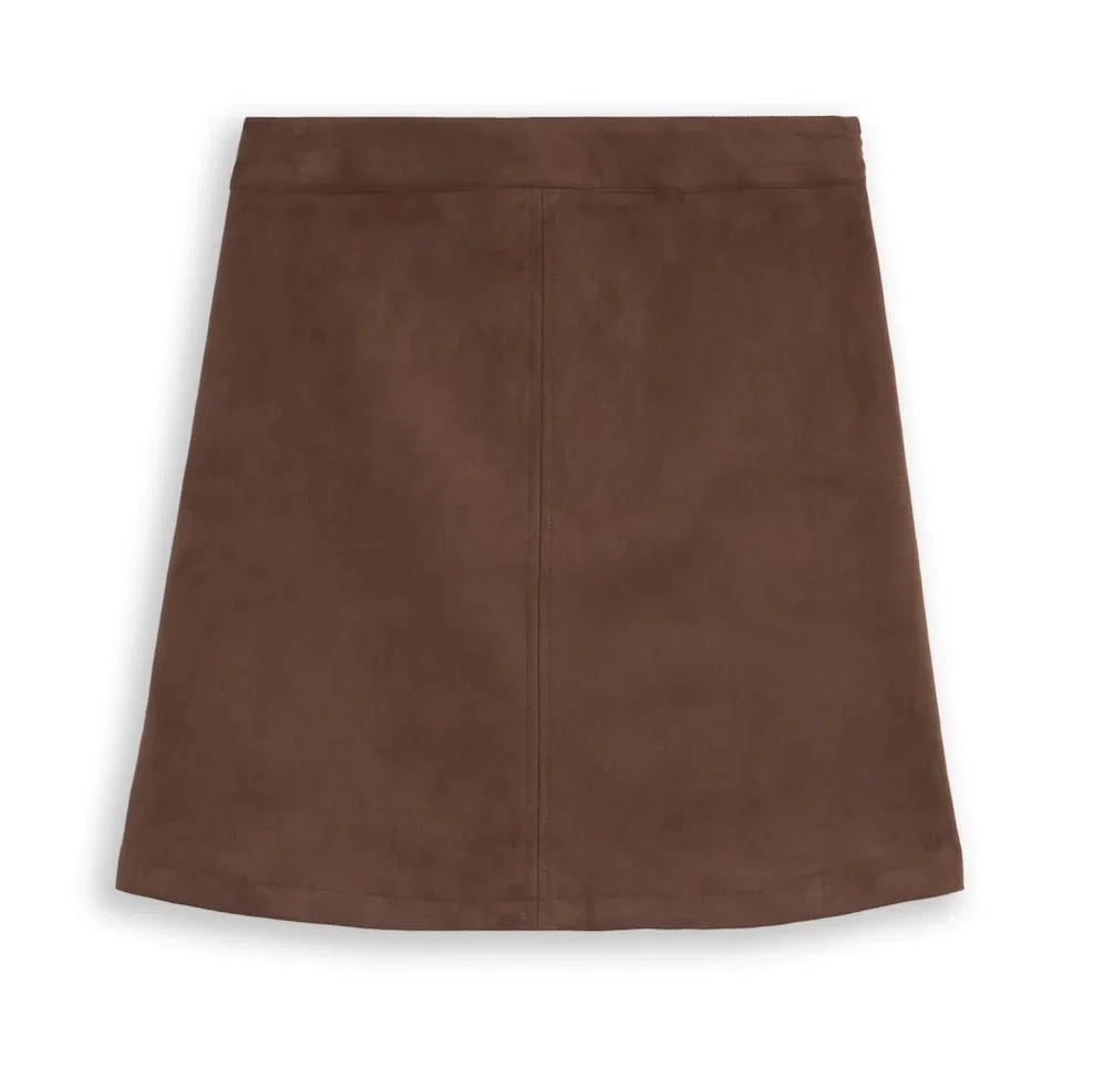 Tom Tailor 1053048 Mini suede skirt - Brown