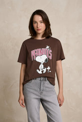 Tom Tailor 1052520 Peanuts boxy tee - Brown