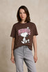 Tom Tailor 1052520 Peanuts boxy tee - Brown