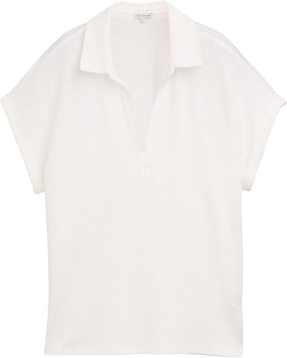 Tom tailor t-shirt 1046415 - White - Boutique Adam &amp; Eve marque canadienne, marque québécoise