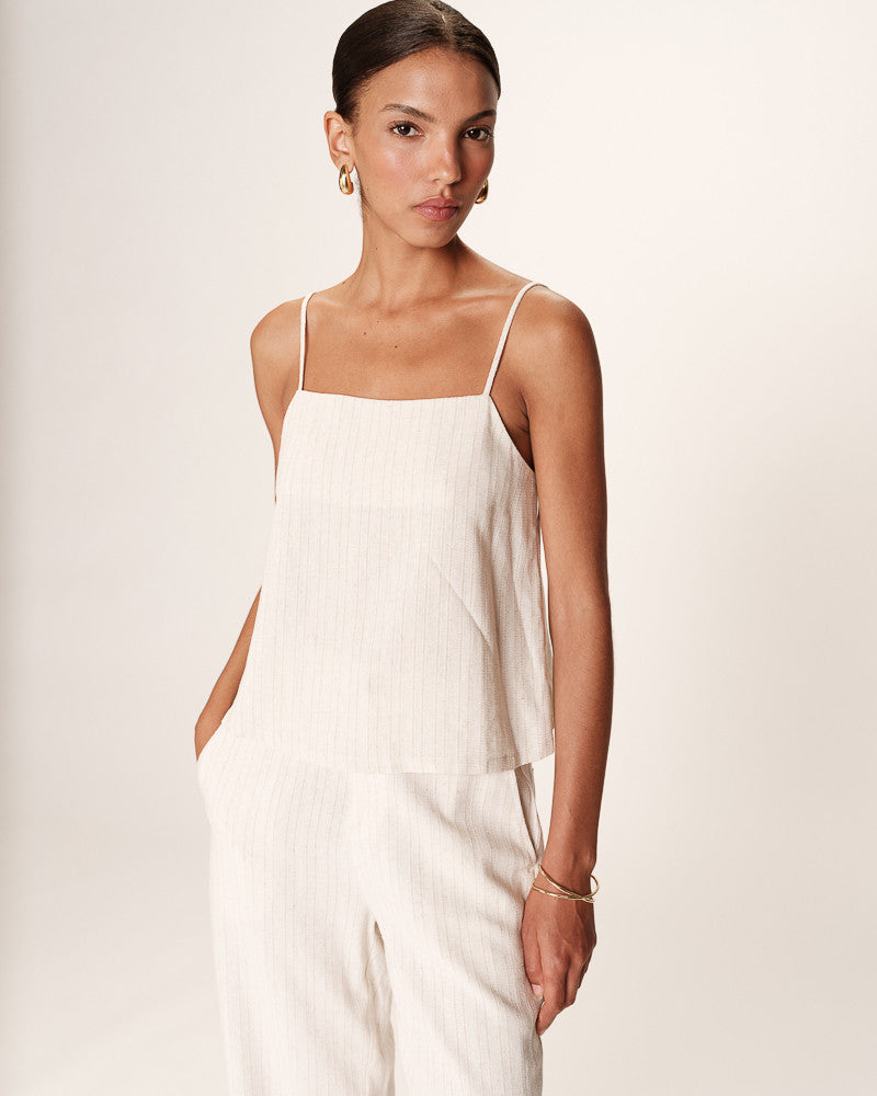 Grace &amp; Mila - Top RONDINI - Off white - Boutique Adam &amp; Eve marque canadienne, marque québécoise