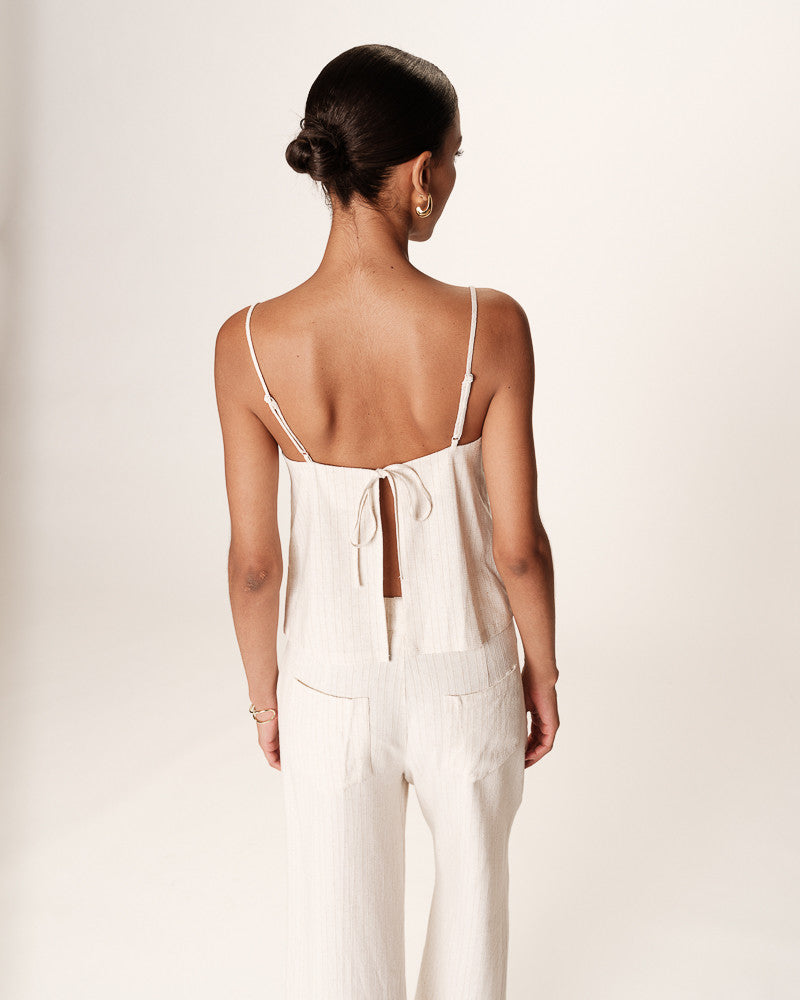 Grace &amp; Mila - Top RONDINI - Off white - Boutique Adam &amp; Eve marque canadienne, marque québécoise