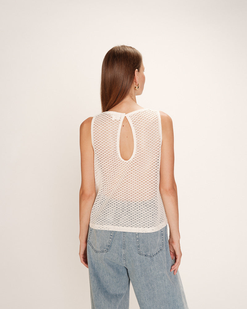 Grace &amp; Mila - Top RITUAL - Off white - Boutique Adam &amp; Eve marque canadienne, marque québécoise