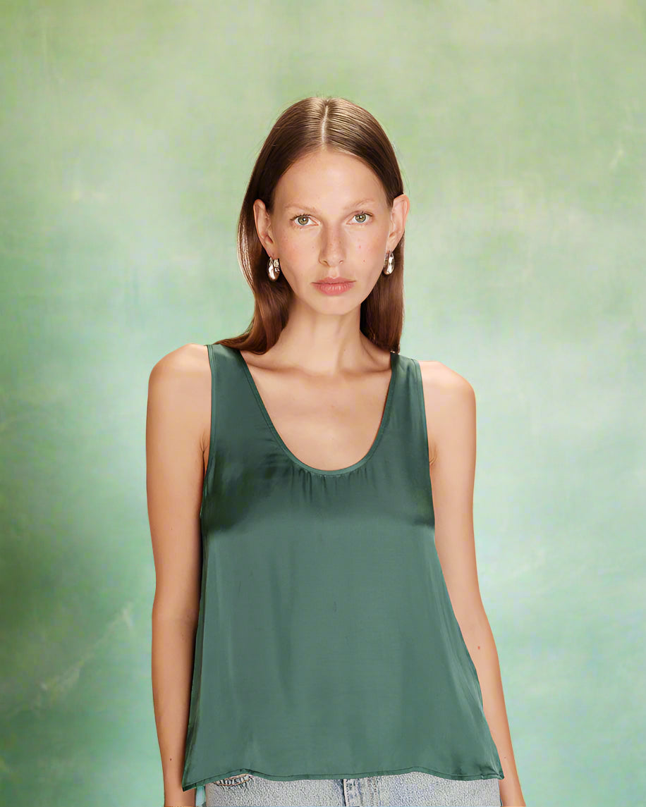Grace &amp; Mila - Top RICOTTA - Green - Boutique Adam &amp; Eve marque canadienne, marque québécoise