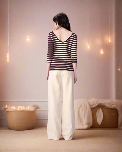 Grace &amp; Mila Sweater NATHAN- Wine