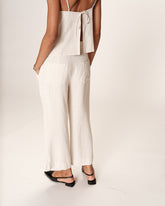 Grace & Mila - Pants ROMAIN - Off White - Boutique Adam & Eve marque canadienne, marque québécoise