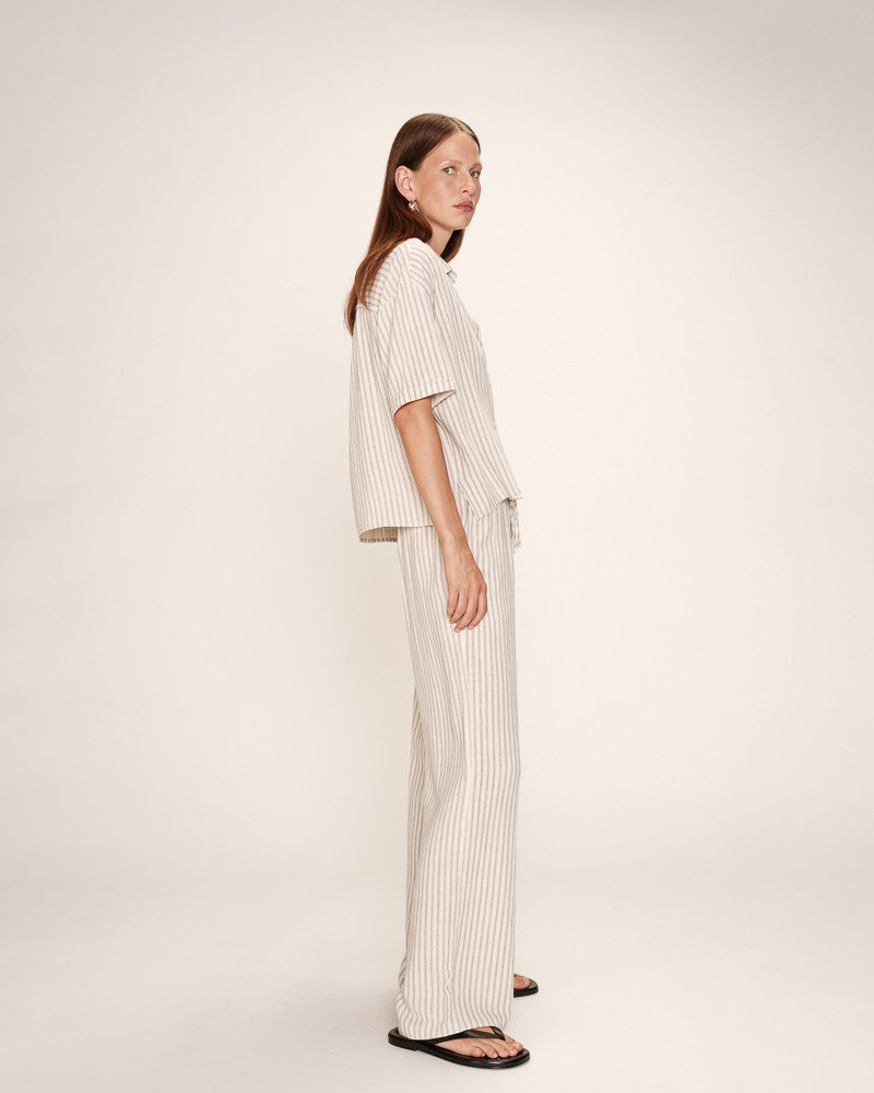 Grace &amp; Mila - Pants RAVEN - Off White - Boutique Adam &amp; Eve marque canadienne, marque québécoise