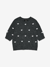 Vero Moda - Sweater DOTTY HEART - Grey - Boutique Adam & Eve marque canadienne, marque québécoise