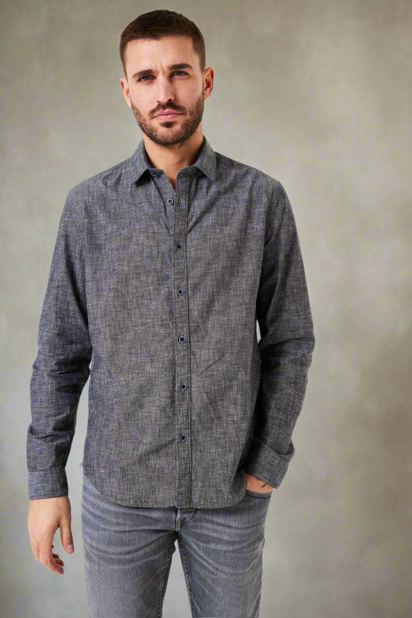 Garcia Shirt W41082 - Grey - Boutique Adam &amp; Eve marque canadienne, marque québécoise