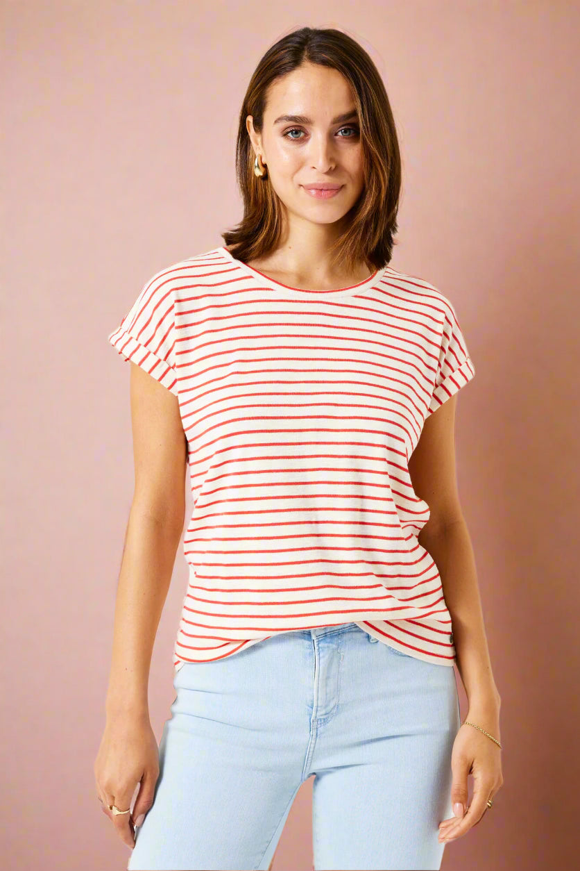 Garcia T-shirt Z0021 - Red - Boutique Adam &amp; Eve marque canadienne, marque québécoise