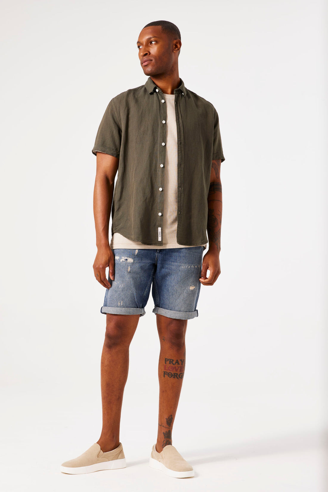 Garcia Shirt z1171 - Khaki - Boutique Adam &amp; Eve marque canadienne, marque québécoise